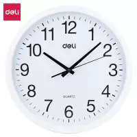得力(deli)9006挂钟(白)(只)37CM(14.5寸)(单位:个)