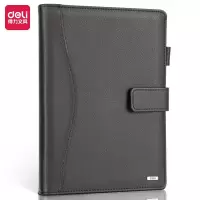 得力(deli)3164高级活页记事本(黑)-100页-25K(单位:本)