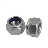 不锈钢防松螺母自锁螺母止退螺帽 M6(200个/包)