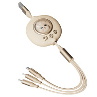 幻响 HD-E25大展宏兔超级快充抽拉线一拖三数据线 支持5A超级快充适用苹果华为小米(LX)