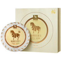 八马茶叶 福鼎白茶白牡丹2017年原料白茶饼357g Z005602