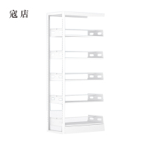 寇店图书馆书架阅览室货架资料档案架钢制书架单面五层副架
