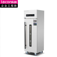 乐创 lecon工程电脑款单门推车式高温热风循环大容量消毒柜饭堂工厂食堂商用餐盘款消毒柜 LC-J-MJ500 220V