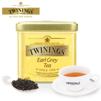 川宁Twinings豪门格雷伯爵红茶100g/500g进口茶叶罐装烘焙奶茶专用听装