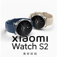 小米(MI)小米手表 Xiao mi Watch S2 不锈钢金属中框 支持蓝牙通话 运动智能手表 42mm 黑硅胶表带