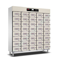 乐创(lecon)商用消毒柜 热风循环独立多室紫外线多格保洁柜 40格 LC-J-DGX40 380V