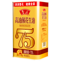鲁花 高油酸花生油 物理压榨 5L*1(桶铁)