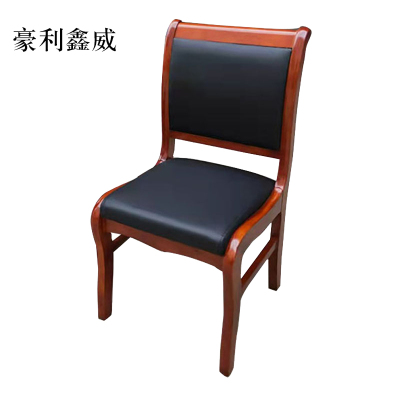 豪利鑫威会议椅现代椅子皮面靠背椅无扶手
