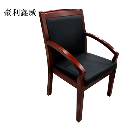 豪利鑫威会议椅现代椅子皮面靠背椅斜扶手椅