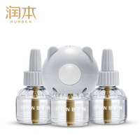 润本润本(RUNBEN)蚊香液90晚45ml×3瓶+1器防蚊液驱蚊液 小熊