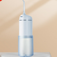 美的(Midea)冲牙器洗牙器水牙线洁牙器家用便携专业清洁口腔高频脉冲预防去除牙结石正畸适用 MC-BL0203蓝色