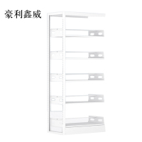 豪利鑫威图书馆书架阅览室货架资料档案架钢制书架单面五层副架