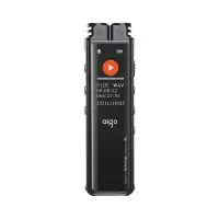 爱国者(aigo)R2210 16G专业录音笔 一键录音智能专业录音高清降噪录音器 学习会议培训采访 黑色
