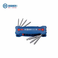 宝合(BOOHER)12把8件套折叠式带孔花型内六角组套TT9-TT40 2010111