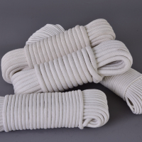 包芯棉绳8mm*100m 棉线编织绳棉线绳捆扎绳包装绳晾衣绳旗杆绳幕布绳包芯绳