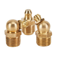 黄油嘴M8*1 90°纯铜黄油嘴油杯直通式油嘴 10个装