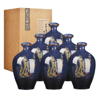 孔府家酒 彩陶 52度 500ml*6瓶 整箱装 浓香型 山东高度白酒 送礼