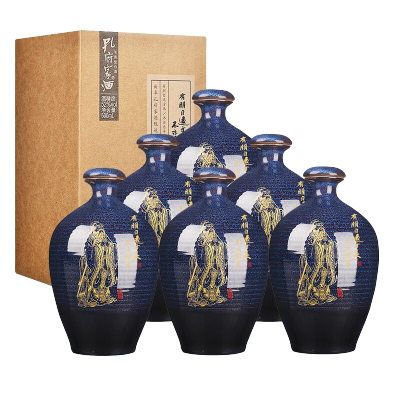 孔府家酒 彩陶 52度 500ml*6瓶 整箱装 浓香型 山东高度白酒 送礼