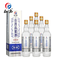 春岛 中国台湾风味高粱酒陈酿(蓝)高度浓香型白酒 固态发酵自饮口粮酒送礼 春岛陈酿(蓝) 52度600ml*6瓶整箱装