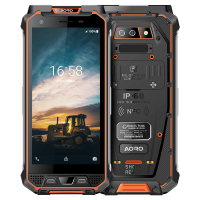 遨游(AORO)M5 二类本质安全型T5防爆手机石油燃气化工厂 模块化定制工业防爆智能终端 NFC 桔黑色