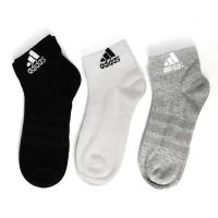 阿迪达斯(adidas) 运动袜男女袜子 三双装棉袜跑步健身瑜伽透气吸汗棉袜