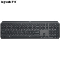 罗技(Logitech) 无线蓝牙键盘 MX Keys 高端办公键盘 超薄 全尺寸 智能背光 深灰色