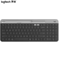罗技(Logitech) 蓝牙键盘 K580 办公键盘 便携超薄键盘 笔记本键盘 平板键盘 星空灰