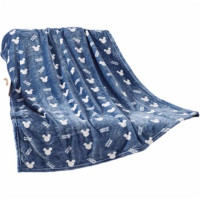 迪士尼(DISNEY)DTM01-1011B 蓝色梦想米奇雪绒毯100x110cm 单条价