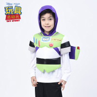 迪士尼玩具总动员巴斯光年卫衣套装连帽卫衣男童演出服装三件套