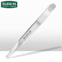 老A(LAOA)302不锈钢镊子扁平嘴 LA813502