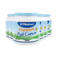 BTNature贝特恩 中老年孕妇儿童学生高钙 全脂奶粉罐装1kg/罐 6罐装