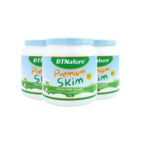 BTNature贝特恩 中老年孕妇儿童学生高钙 脱脂奶粉罐装1kg/罐 3罐装