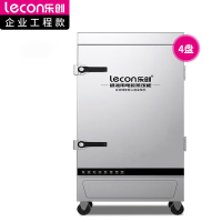 乐创(lecon)商用蒸饭柜 220-380V 学校企业酒店食堂单门蒸箱蒸包炉馒头炉 4盘机械款 LC-J-ZJX04