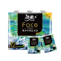 洁柔 BM218-12-2 油画5层6片可湿水面巾纸 12包/条*2条(单位:条)