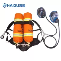 海固 HG-GB-RHZKF9/30 双瓶他救款正压式空气呼吸器 自给开路式 气瓶9L 双面罩 一套