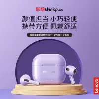 联想LP40Ⅱ代真无线耳机紫色蓝牙5.3高清通话隔音降噪好音质耳塞半入耳式男女苹果华为VIVO小米手机通用2023年新款