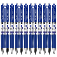 得力S01中性笔0.5mm弹簧头(蓝) (支)*12支