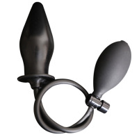 仿真阳具异形假阴茎充气膨胀性工具女用自慰器具成人情趣性爱用品究极后庭开发器黑色(锥形款)