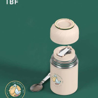 艾博菲(IBF)渡渡鸟焖烧杯焖茶杯500ml大容量保温保冷IBF2218G