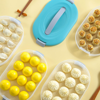 禧天龙冰箱收纳盒多功能速冻冷冻饺子盒水饺馄饨多层盒食品级3层H-9109