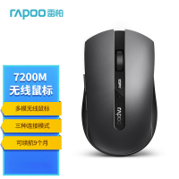 雷柏(Rapoo) 7200M 无线鼠标 蓝牙鼠标 办公鼠标 鼠标 便携鼠标 人体工程学 笔记本鼠标 电脑鼠标 灰色