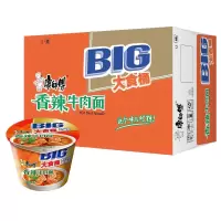 康师傅 方便面 大食桶 香辣牛肉面 12桶
