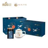 艺想良品(AWG)连翘红茶手工采摘天鹅之城茶叶礼盒装河南茗茶送礼芽茶新茶50g 红色