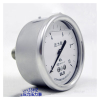 布莱迪 不锈钢耐震油压压力表 Y60 轴向 有台沿 16MPa 1个
