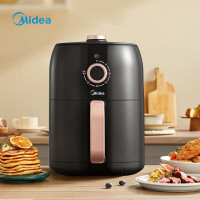 美的(Midea)KZE3003TQ 空气炸锅 3L 多功能家用 精准控温双旋钮控制 无油空气炸锅[黑色]