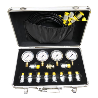 乔鸟压力仪表套装 银盒4表4管11接头