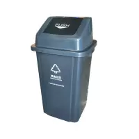 MTRECYCLE美天环保弹盖塑料分类垃圾桶100L 约48*48*87cm