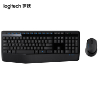罗技(Logitech) MK345 无线键鼠套装键盘电脑键盘 黑色 (单位:套)