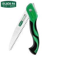 老A(LAOA)折叠锯子 手工锯木工锯 SK5便捷式园林锯果树锯子250mm中齿9T LA148250