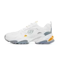 Skechers斯凯奇机甲鞋男缓震跑步鞋复古老爹鞋237209-WLB